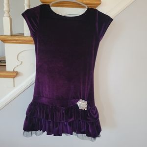 Youth Girls Velvet Dress size 8